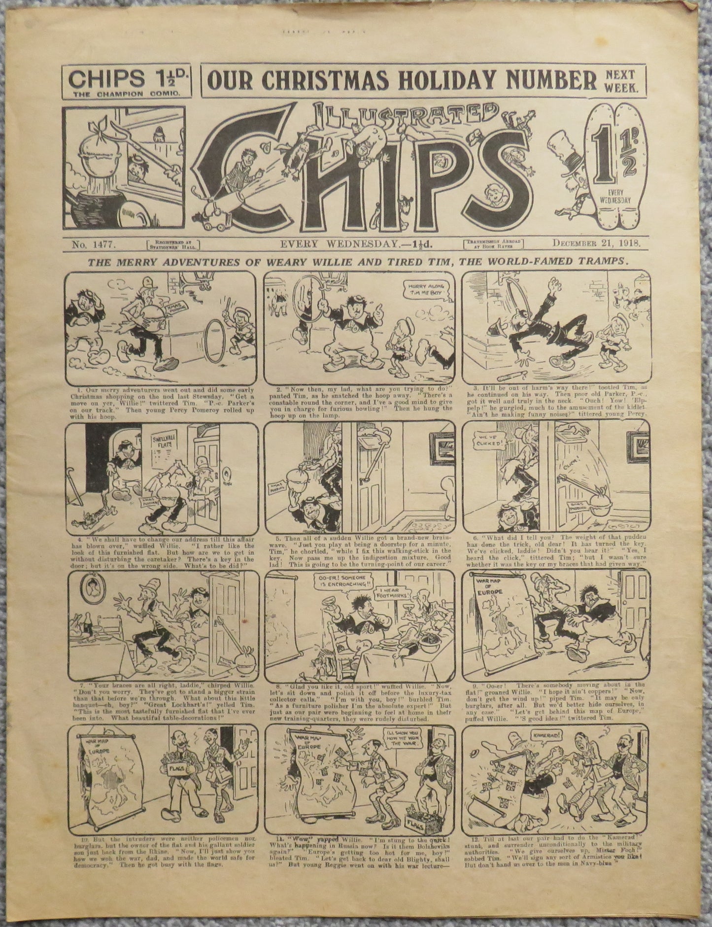 Our Christmas Holiday Number 1477 Chips 1918