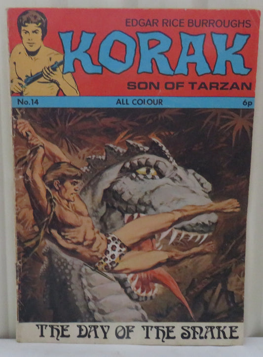 Korak Son of Tarzan By Edgar Rice Burroughs The Day of the Snake 1972 No. 14