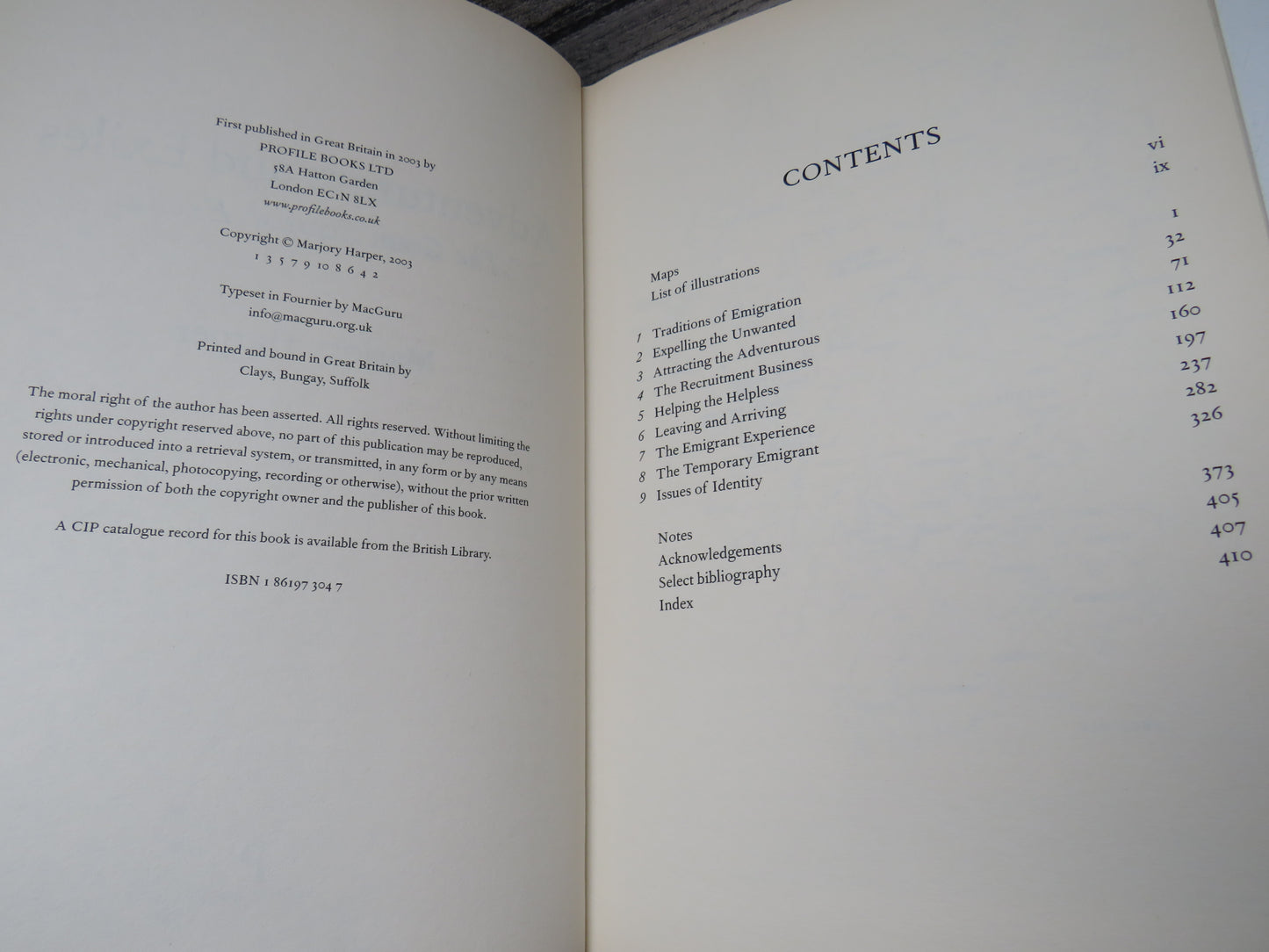 Adventures and Exiles The Great Scottish Exodus By Marjory Harper 2003
