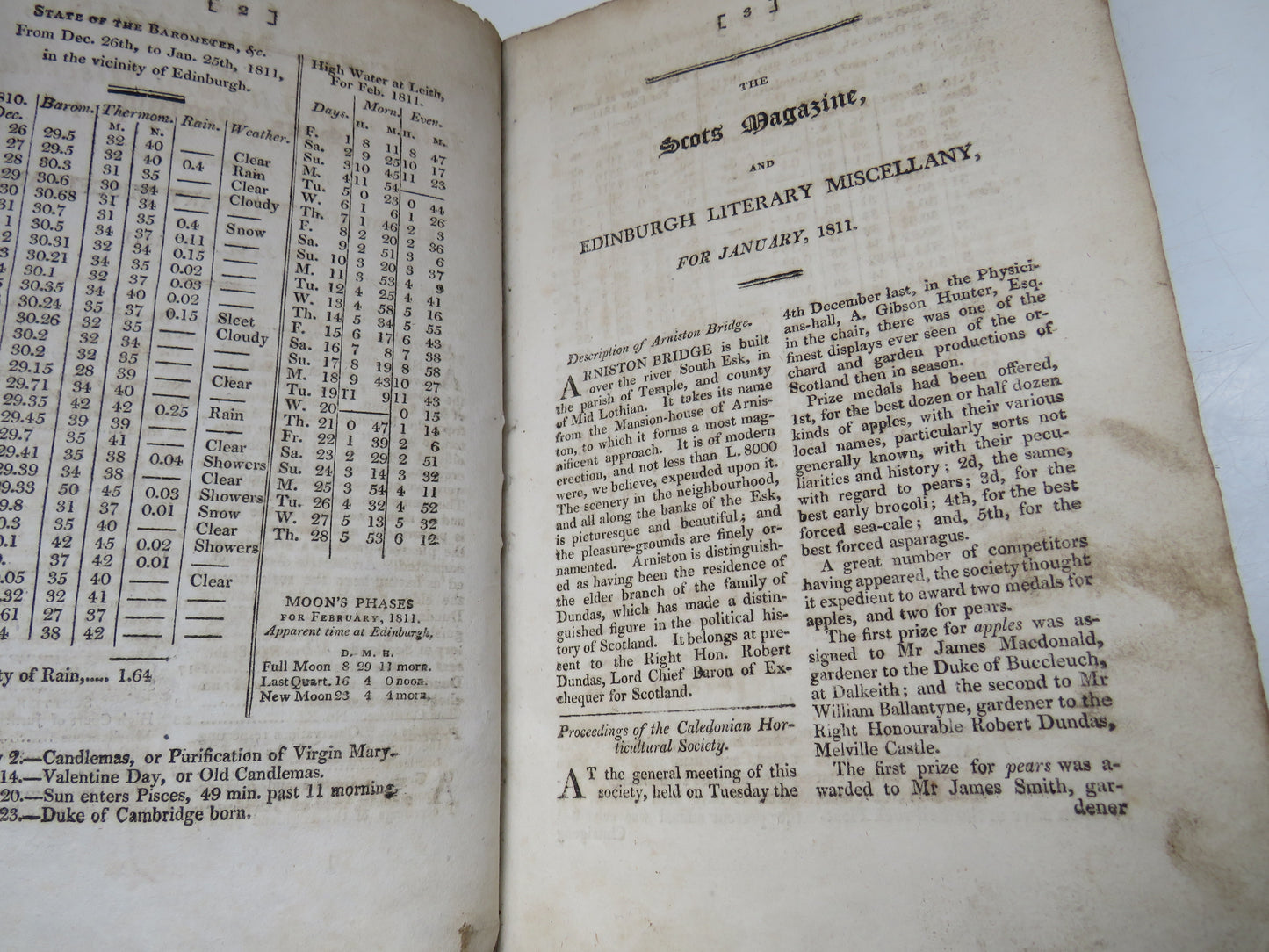 The Scots Magazine and Edinburgh Literary Miscellany For January 1811
