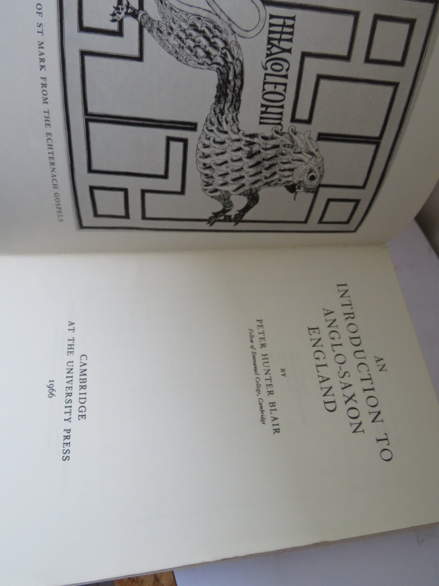 An Introduction To Anglo-Saxon England By Peter Hunter Blair 1966