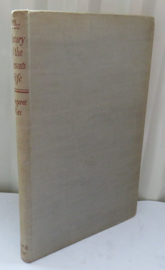 The History Of The Parson's Wife By Margaret H. Watt 1946