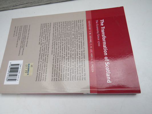 The Transformation of Scotland The Economy Since 1700 Edited By T.M. Devine, C. H. Lee and G.C. Peden