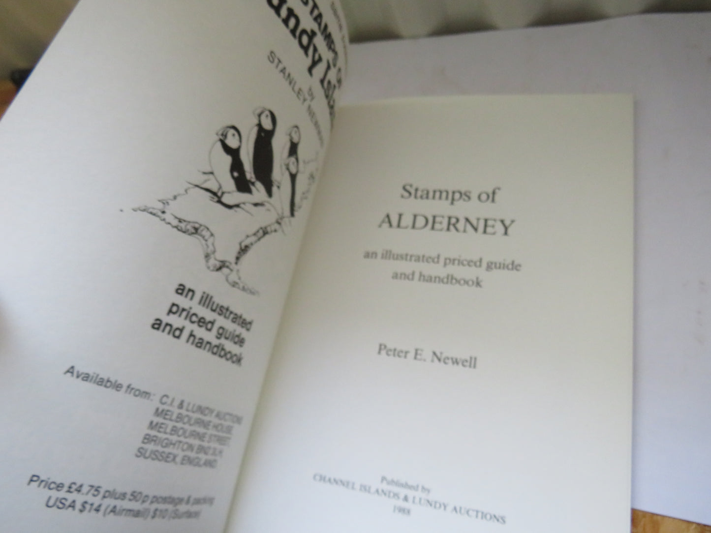 Stamps of Alderney Second Edition 1988 An Illustrated Priced Guide and Handbook By Peter E Newell