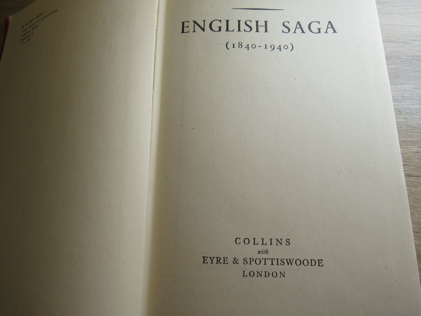 English Saga (1840-1940) By Arthur Bryant 1943