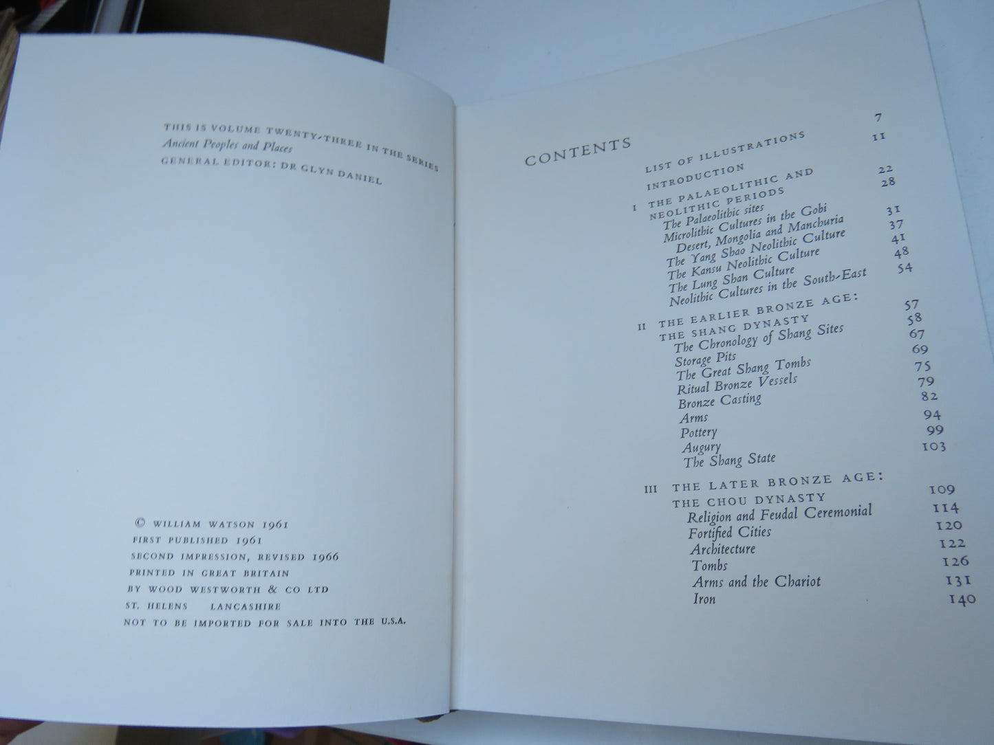 China Before The Han Dynasty By William Watson 1966