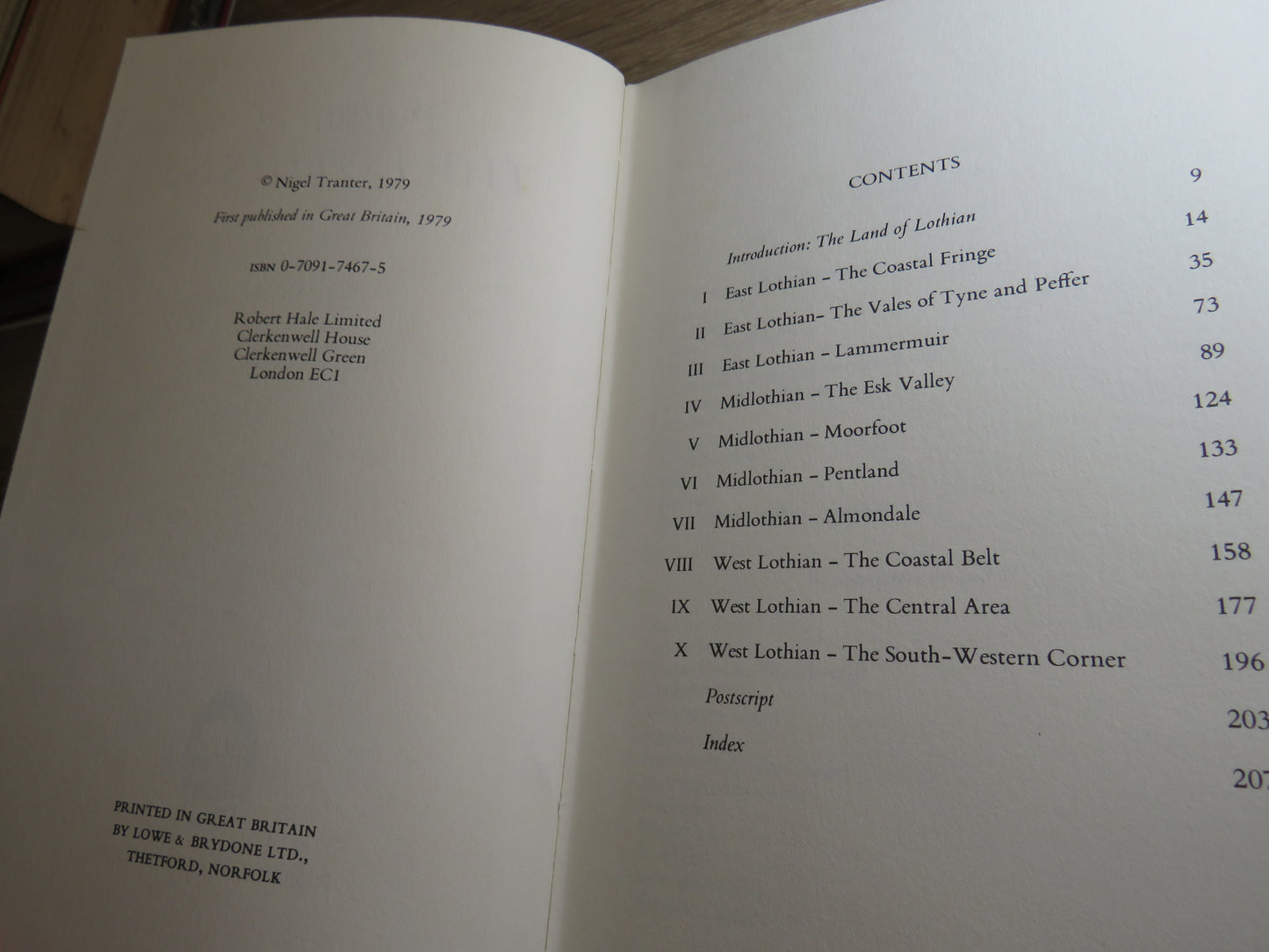 Portrait of The Lothians By Nigel Tranter 1979