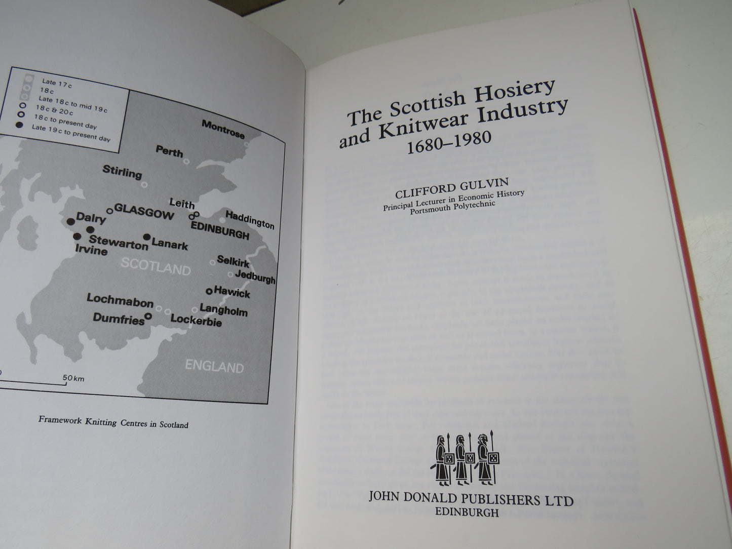 The Scottish Hosiery and Knitwear Industry 1680-1980 By Clifford Gulvin 1984