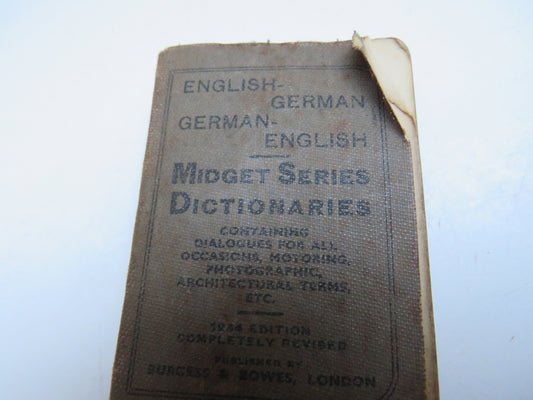 English- German, German- English Midget Series Dictionaries