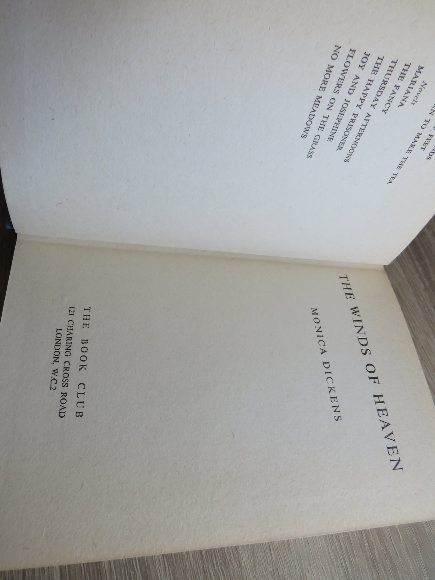 The Winds of Heaven By Monica Dickens