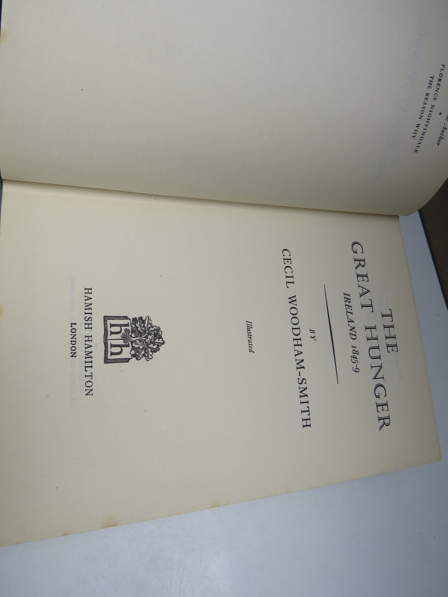 The Great Hunger Ireland 1845-9 By Cecil Woodham-Smith 1962