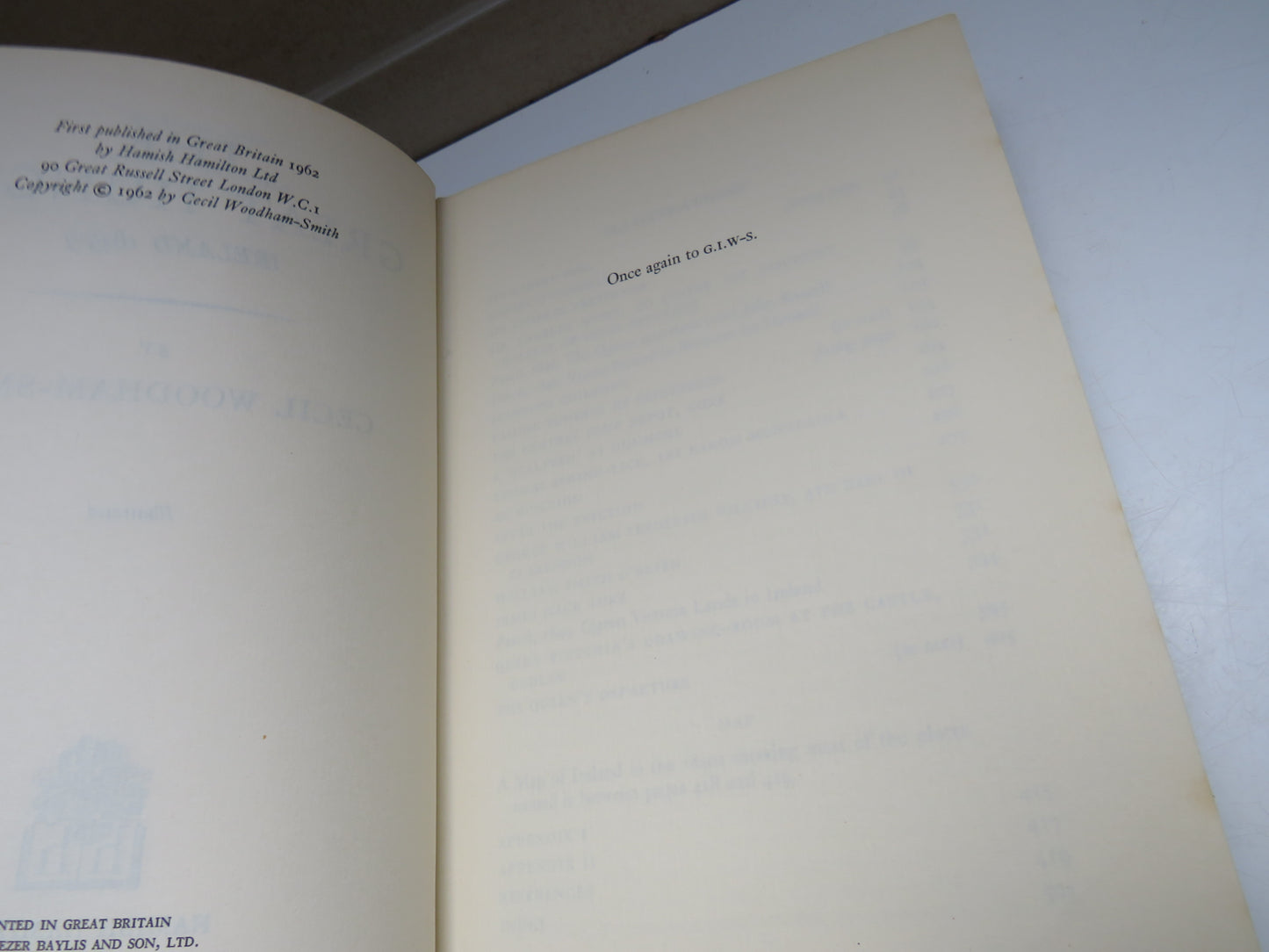 The Great Hunger Ireland 1845-9 By Cecil Woodham-Smith 1962