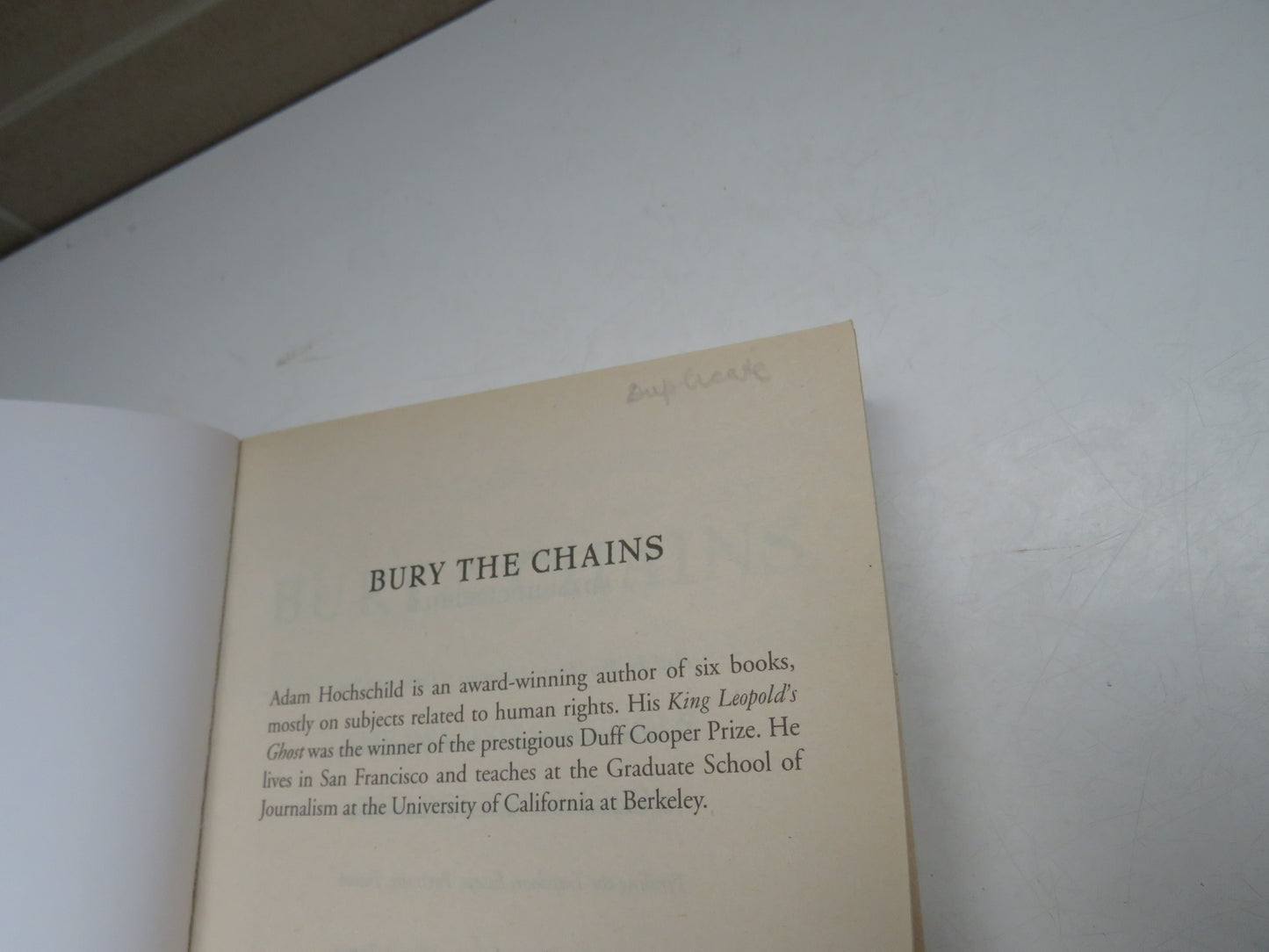 Bury The Chains The British Struggle To Abolish Slavery By Adam Hochschild 2005
