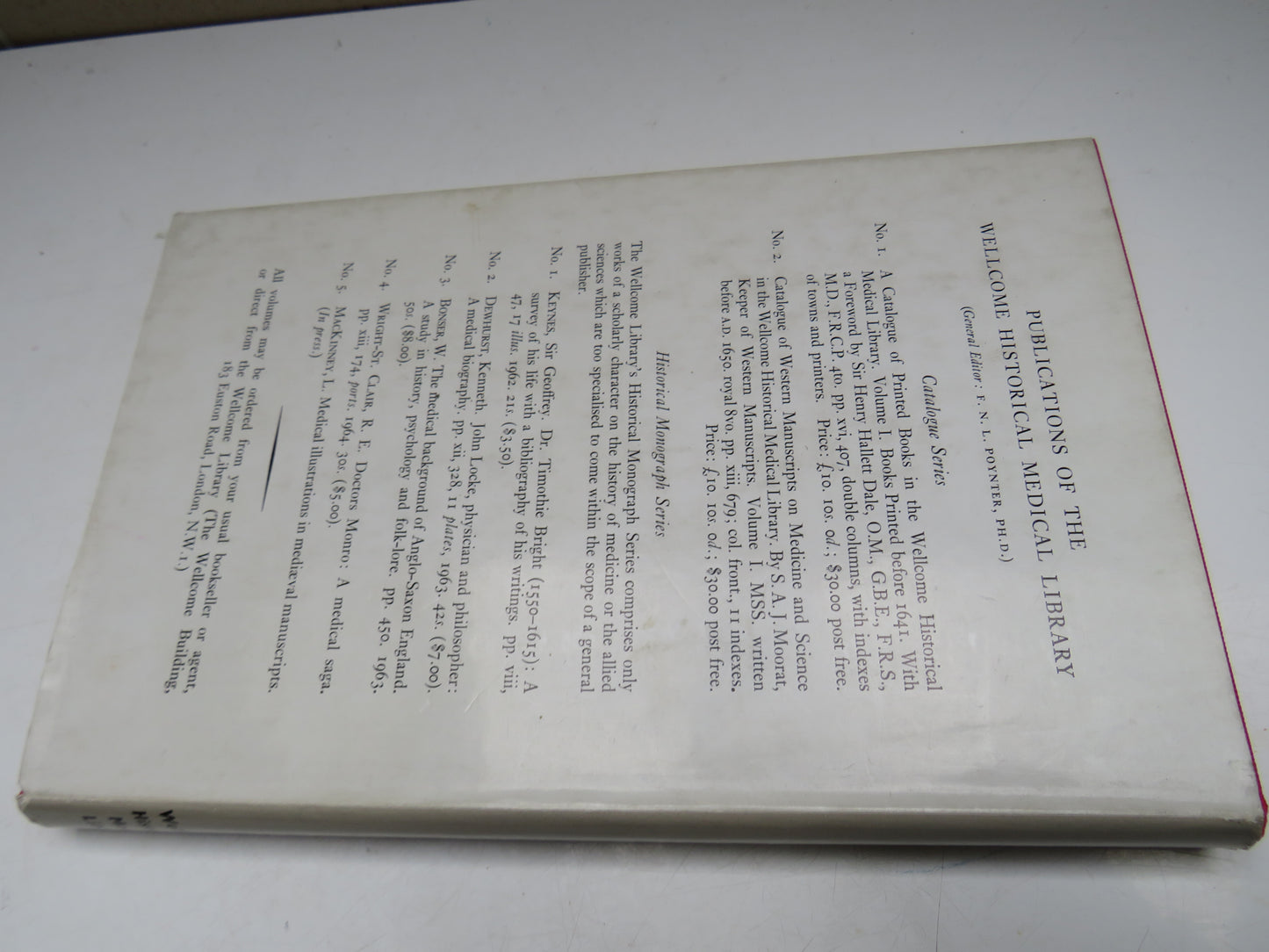 Doctors Monro A Medical Saga By Rex E. Wright-St Clair 1964