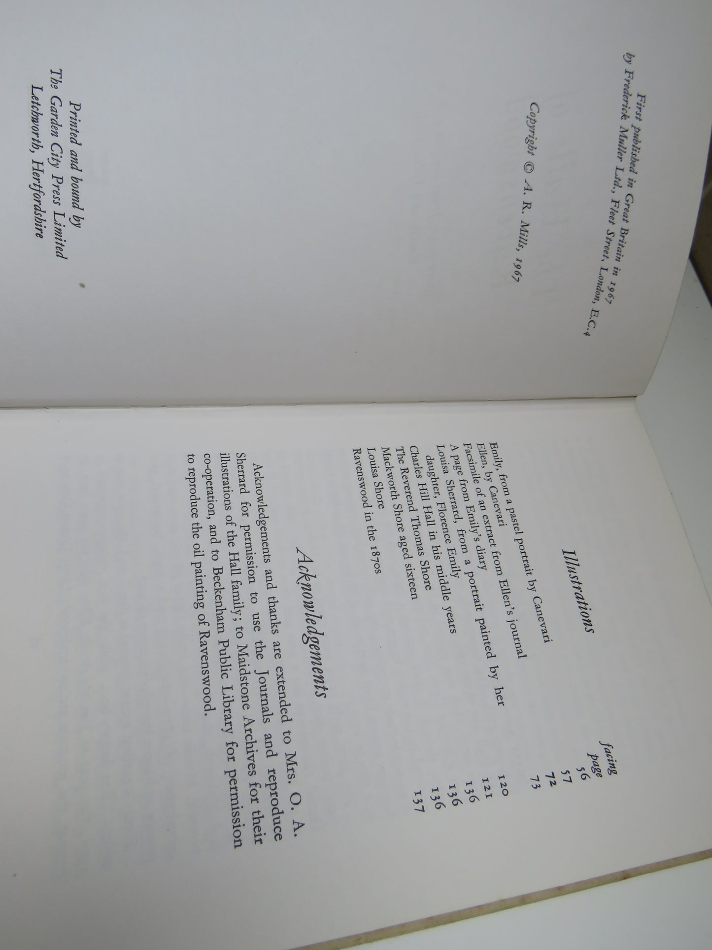 The Halls of Ravenswood More Pages From The Journals of Emily and Ellen Hall By A.R.Mills 1967