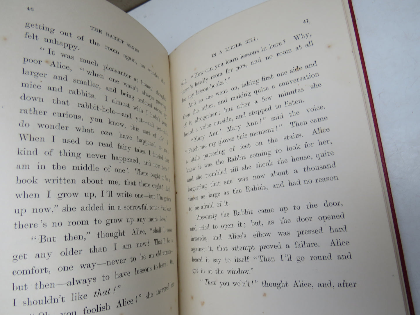 Alice's Adventures In Wonderland by Lewis Carroll, 1899, Antique Children's Book