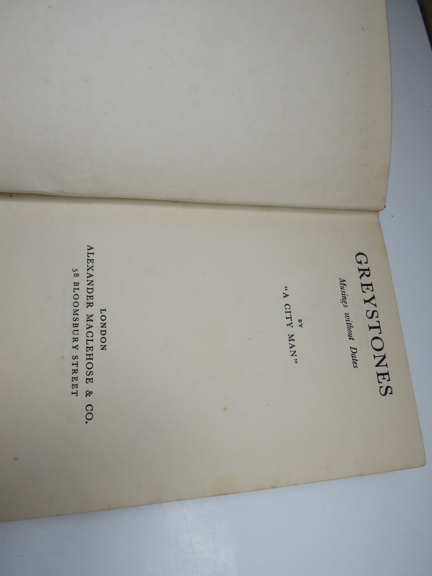 Greystones Musings Without Dates By "A City Man" 1932