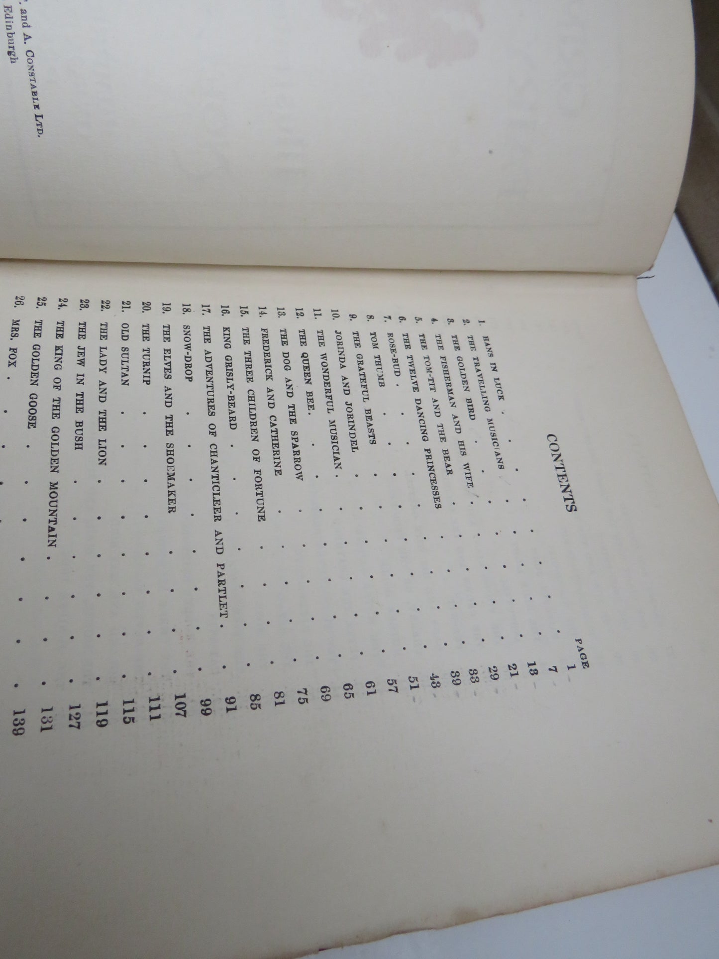 Grimm's Fairy Tales Illustrated In Colour By Noel. Pocock 1926