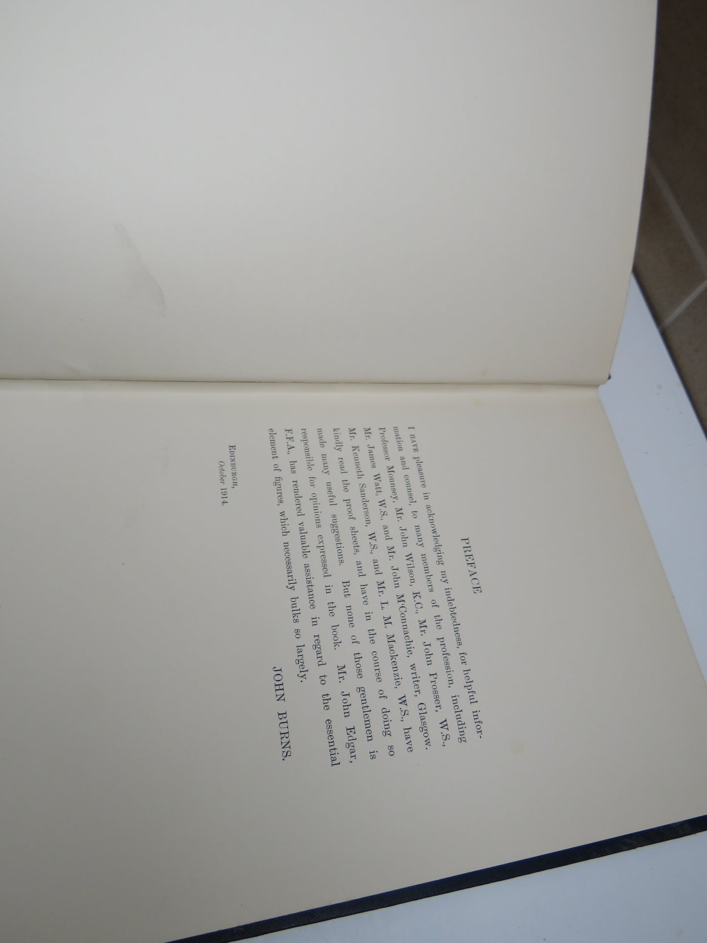 The Extinction of Casualties Being A Commentary on the Feudal Casualties (Scotland) Act, 1914 By John Burns 1914