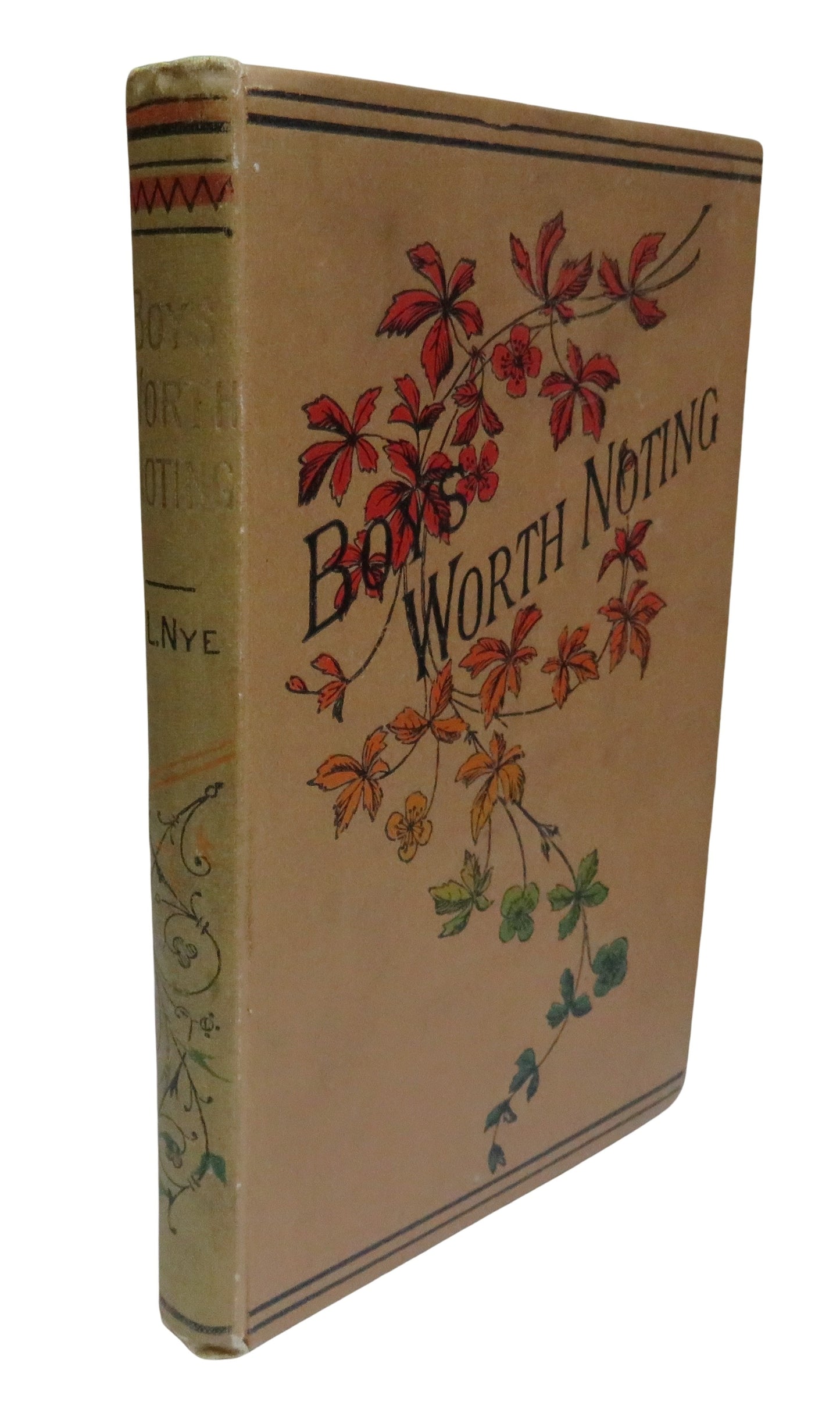 Boys Worth Noting Showing How By Industry and Perseverance Boys Became Honoured and Renowned Compiled By J. L. Nye
