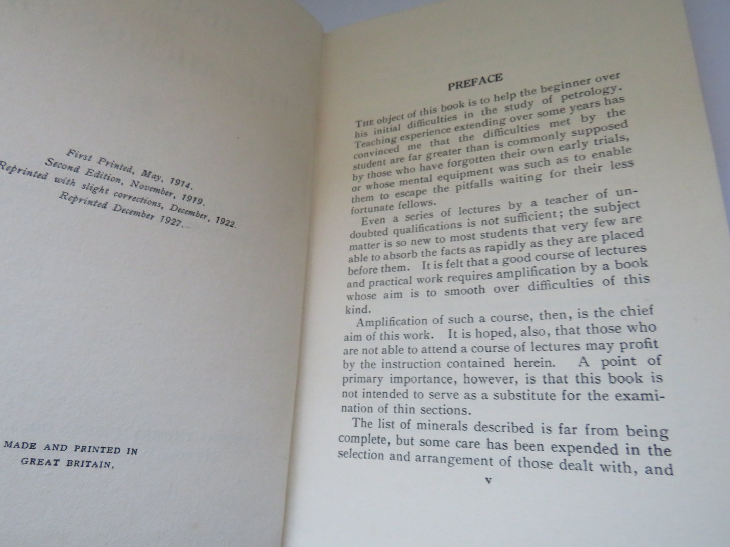 Minerals and The Microscope By H.G. Smith 1927