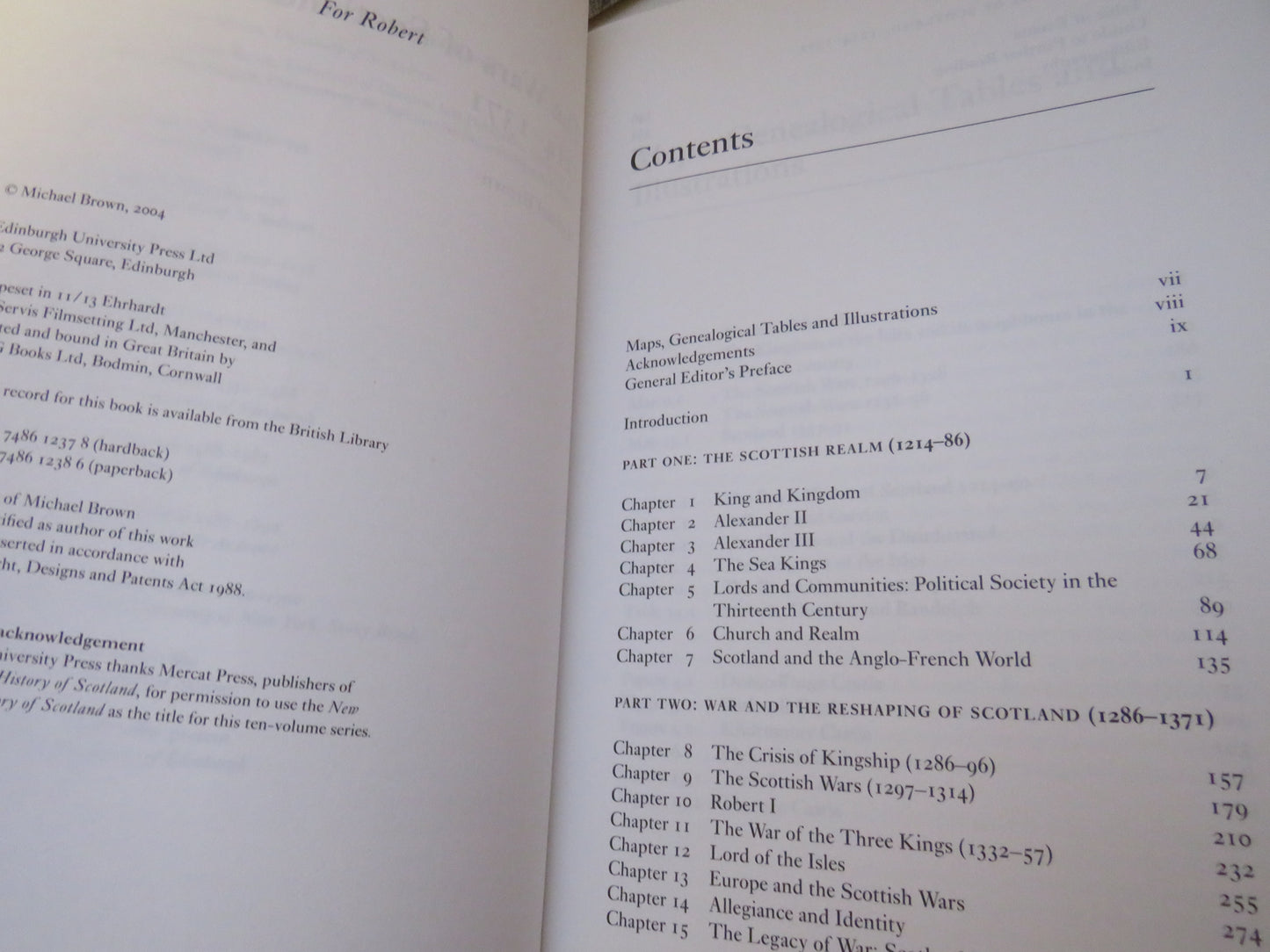 The Wars of Scotland 1214-1371 By Michael Brown 2004