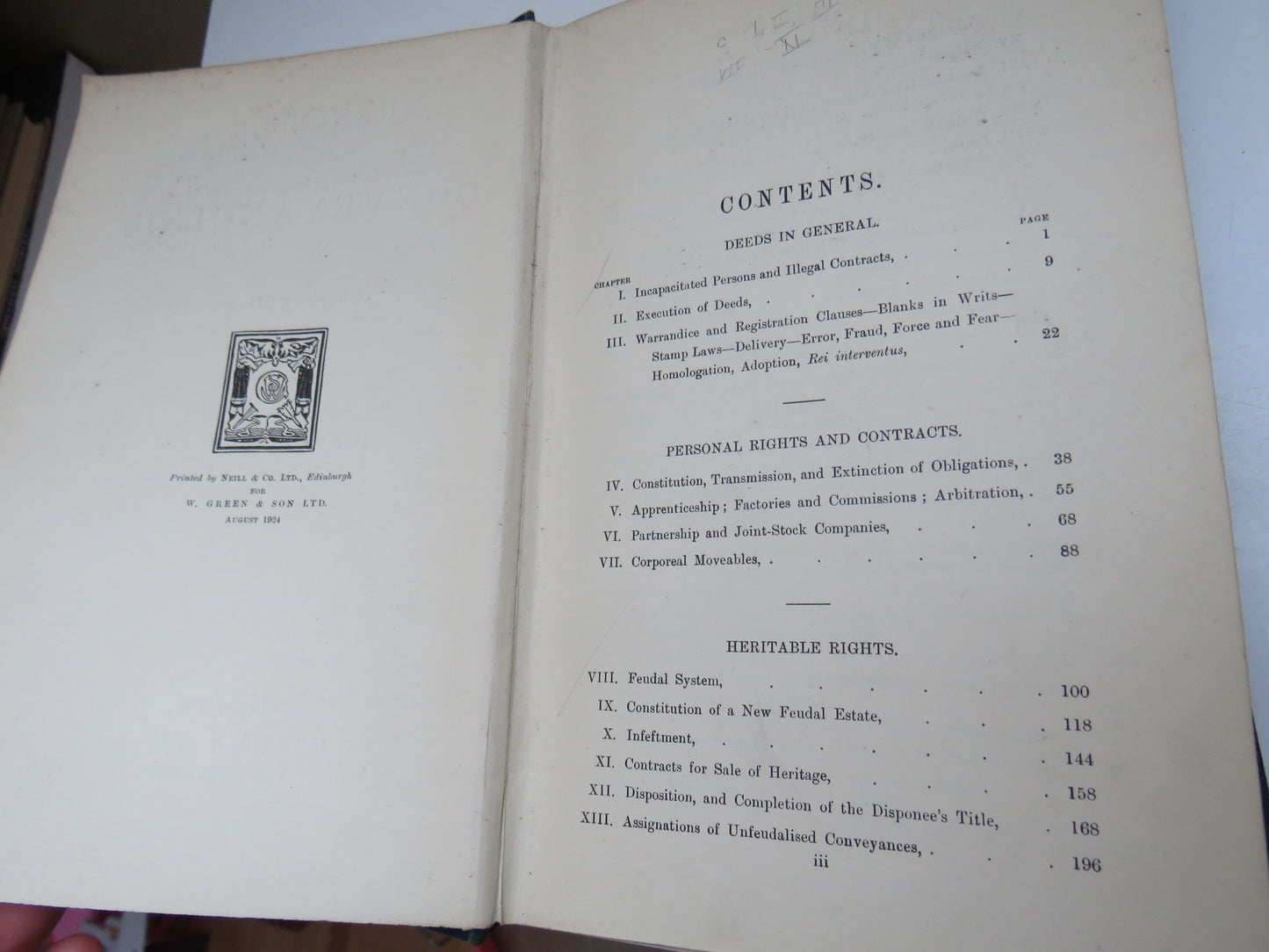 Handbook of Conveyancing By John Burns 1924 Antique Book