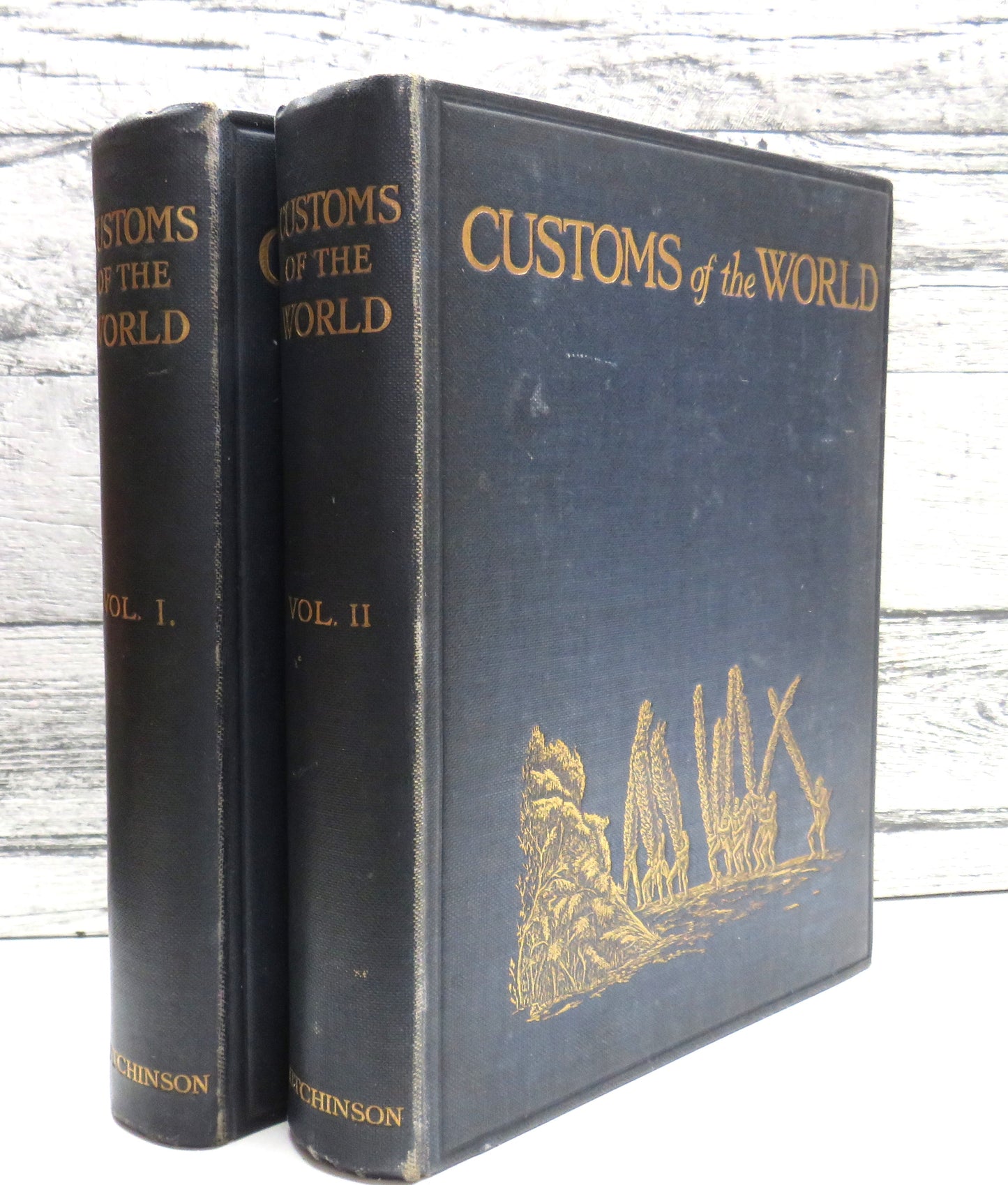 Customs of the World, A Popular Account of the Manners, Rites and Ceremonies of Men and Women in All Countries, edited by Walter Hutchinson, Two Volume Set