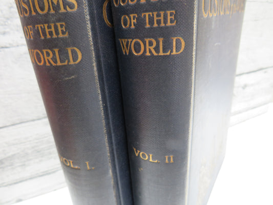 Customs of the World, A Popular Account of the Manners, Rites and Ceremonies of Men and Women in All Countries, edited by Walter Hutchinson, Two Volume Set