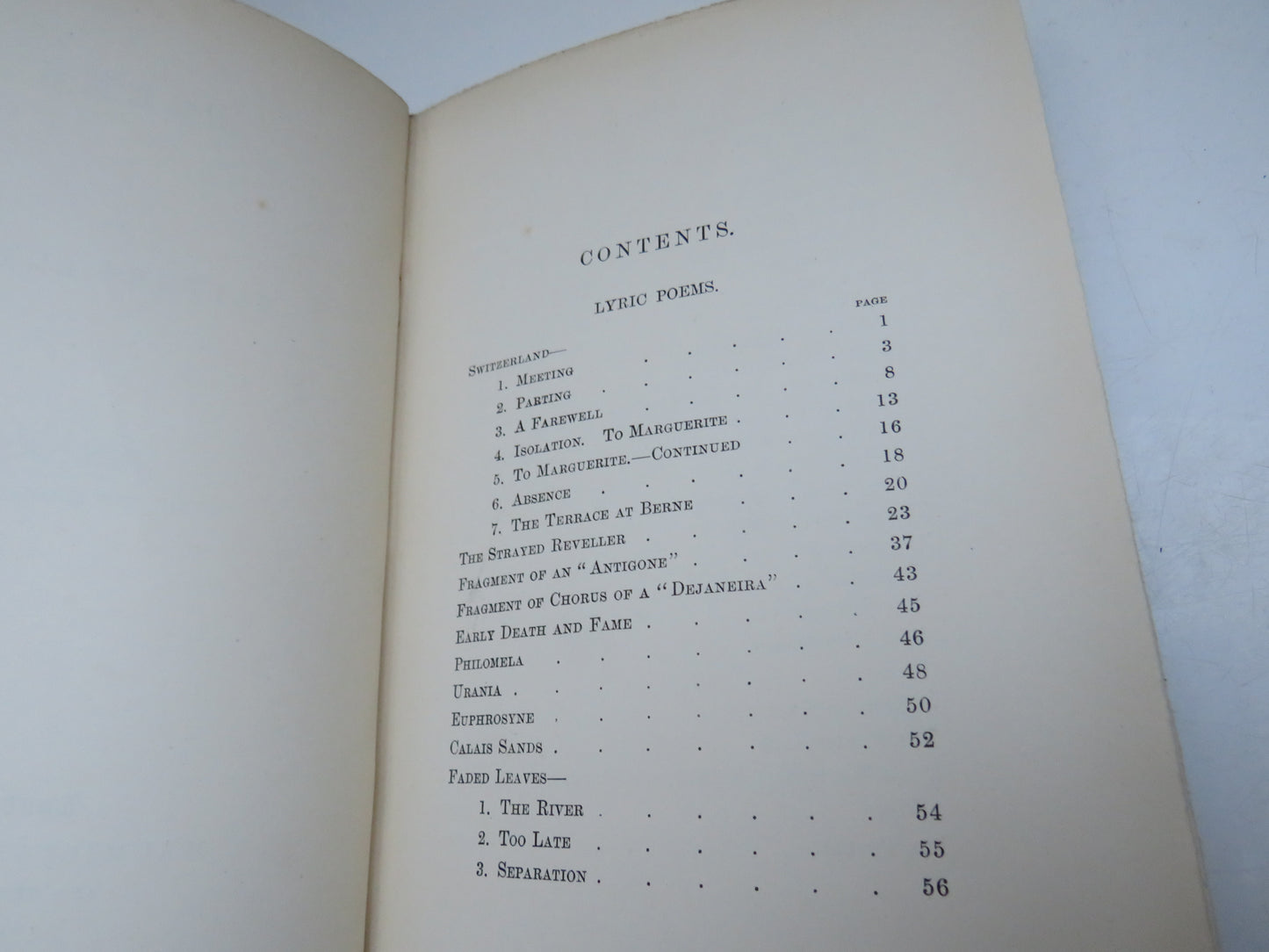 Poems By Matthew Arnold Lyric and Elegiac Poems 1888 Antique Victorian Book