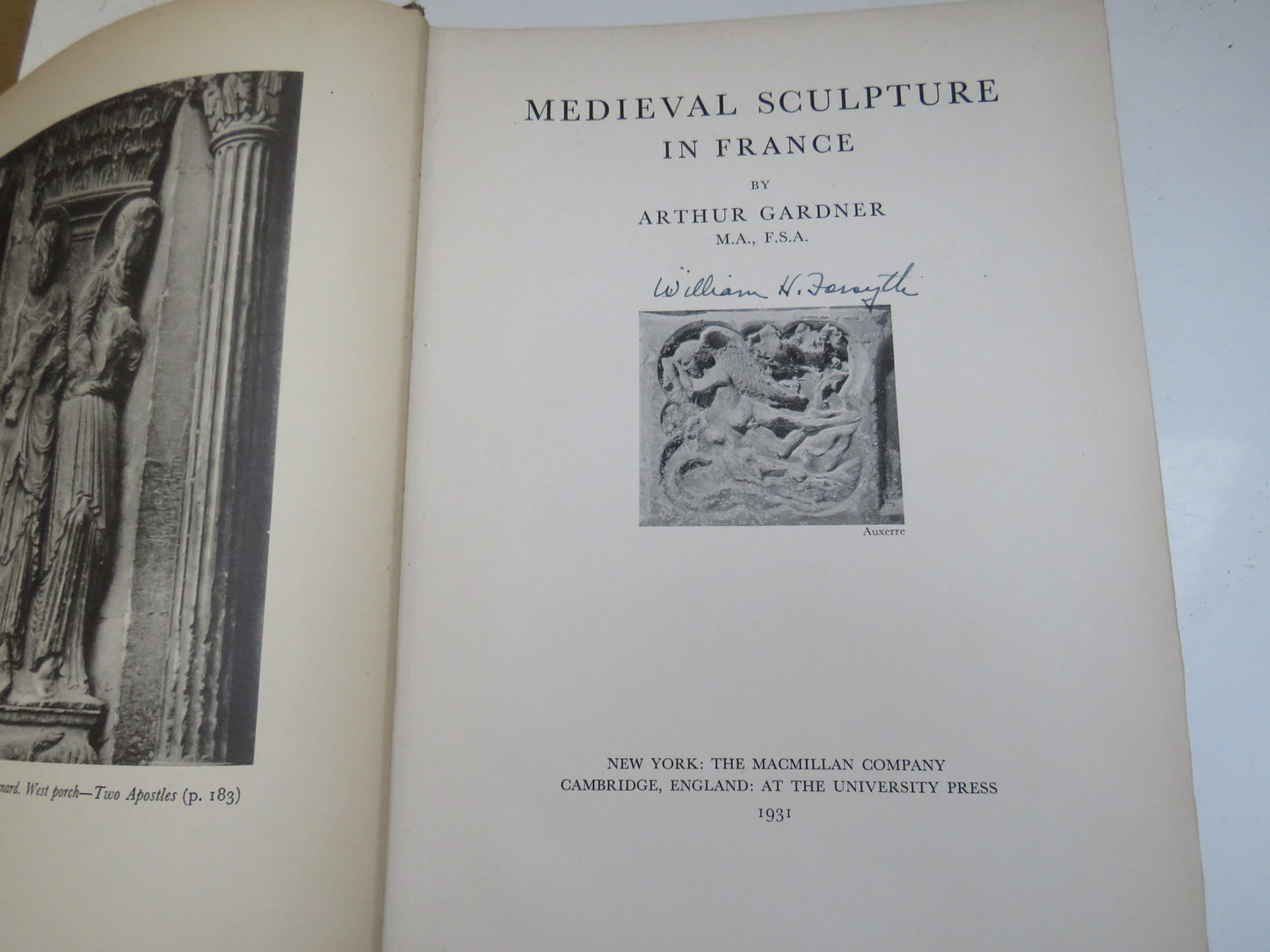 Medieval Sculpture In France By Arthur Gardner 1931 Antique Book