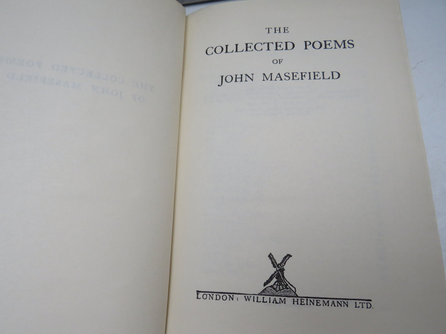 The Collected Poems of John Masefield, 1932