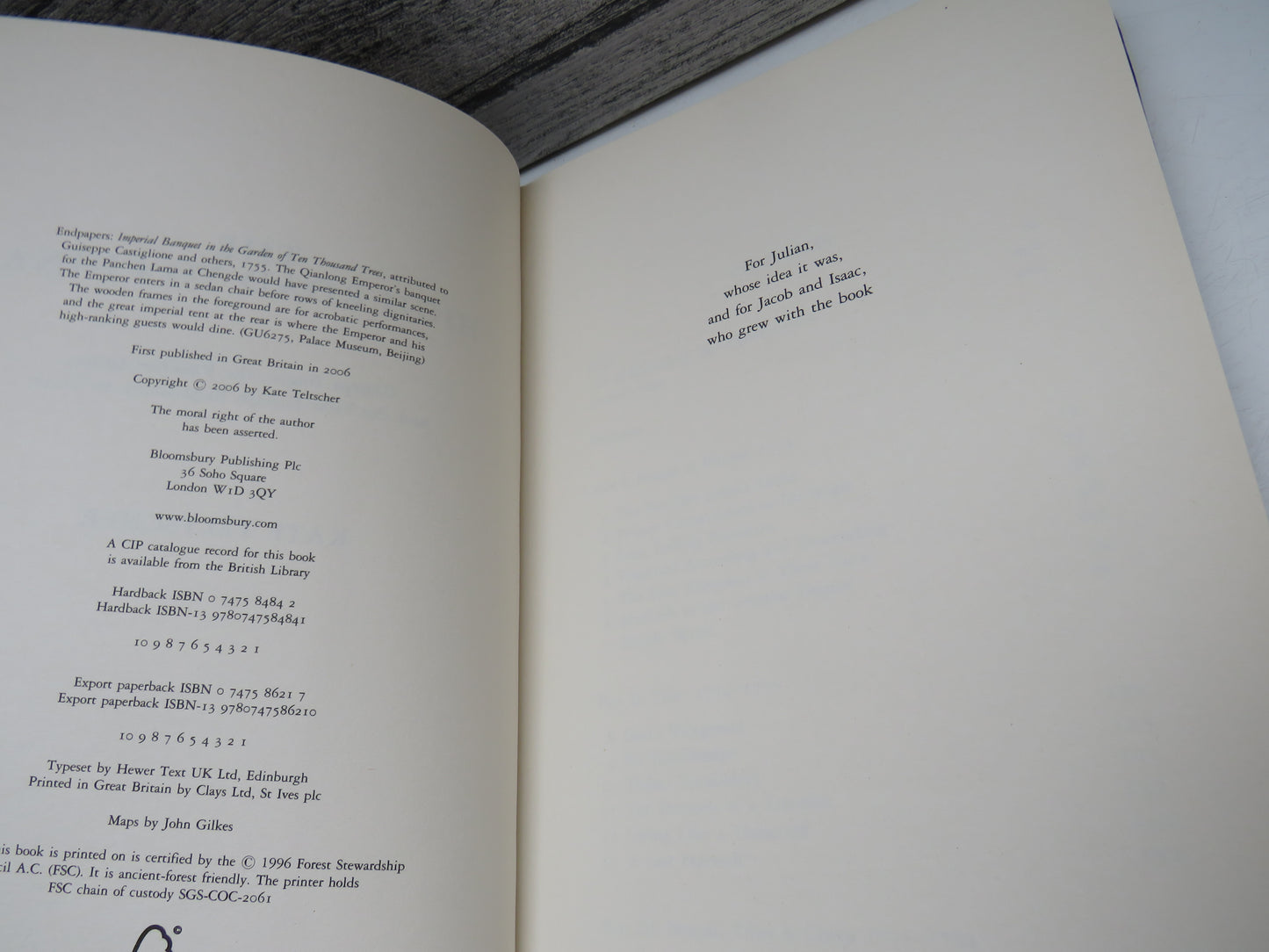 The High Road to China, George Bogle, The Panchen Lama and the first British Expedition to Tibet by Kate Teltscher, 2006
