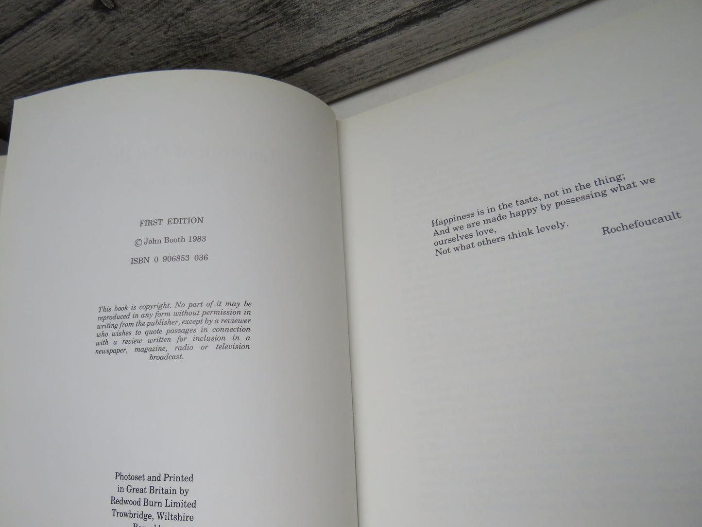 Looking at Old Prints by John Booth, 1983, First Edition