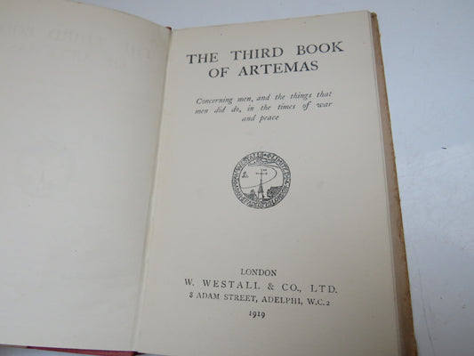 The Third Book of Artemas 1919 Antique Book