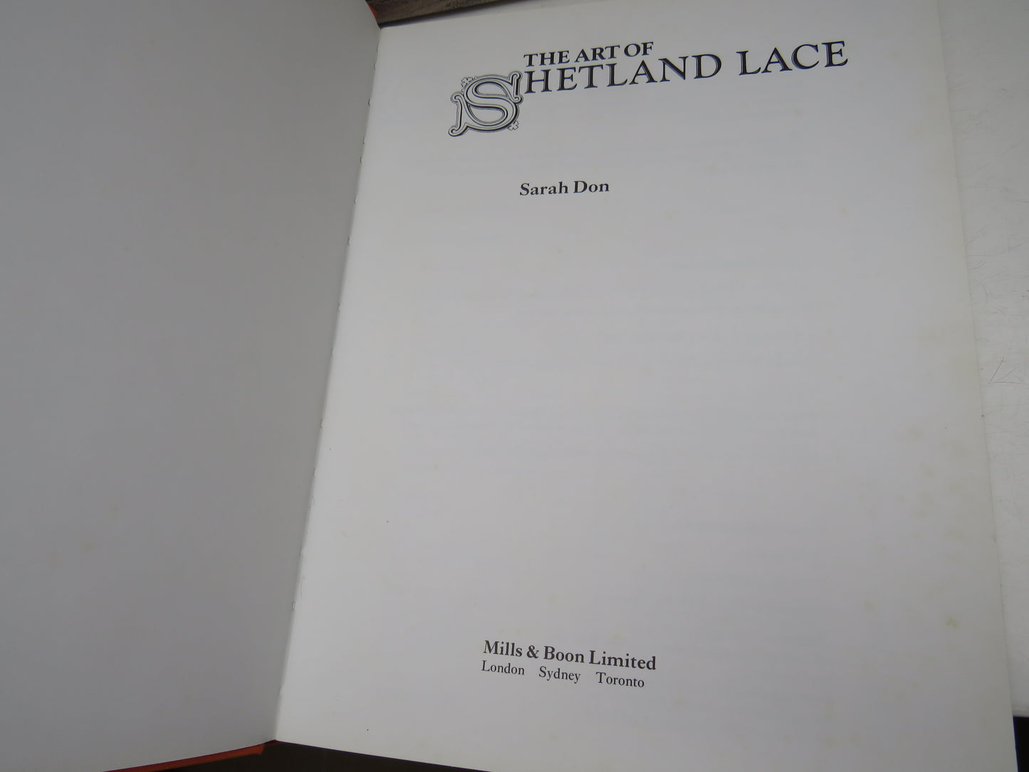 The Art of Shetland Lace by Sarah Don, 1980