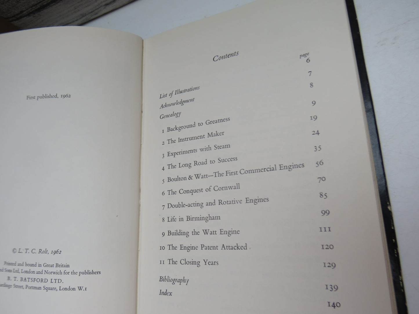 James Watt By L.T.C. Rolt 1962