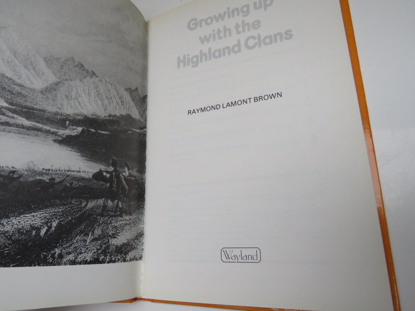 Growing Up With The Highland Clans by Raymond Lamont Brown, 1978