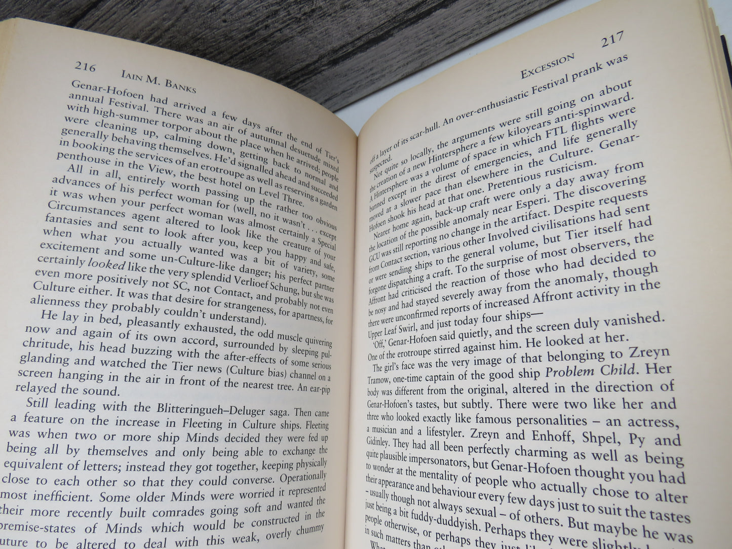 Excession by Iain M. Banks, 1996, Signed Copy