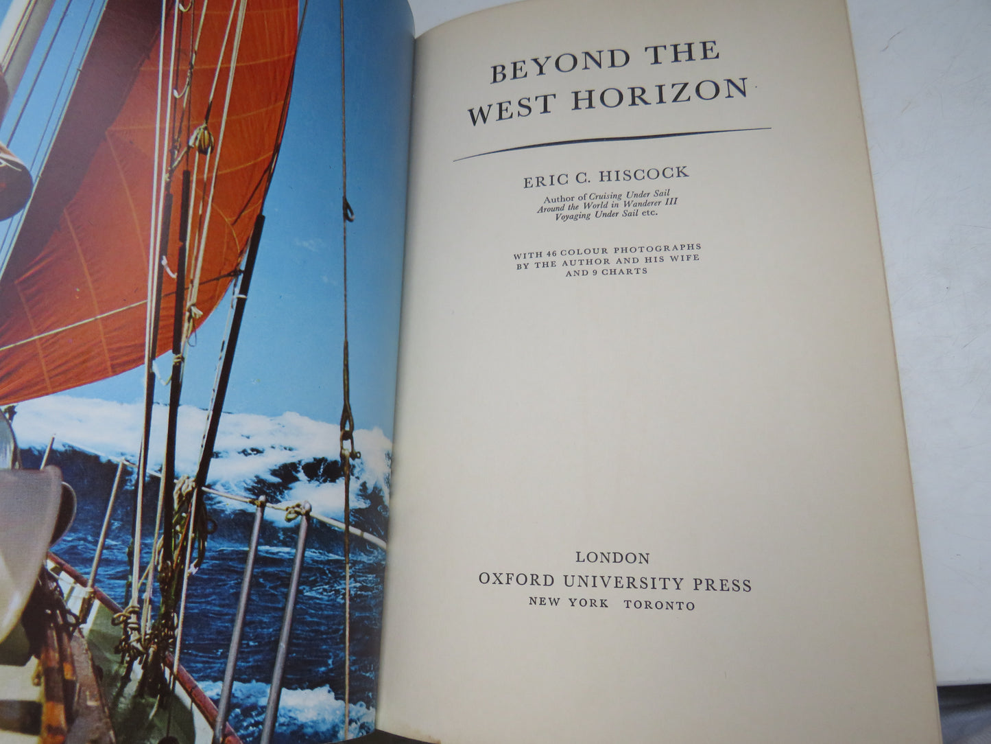 Beyond The West Horizon by Eric C. Hiscock, 1963