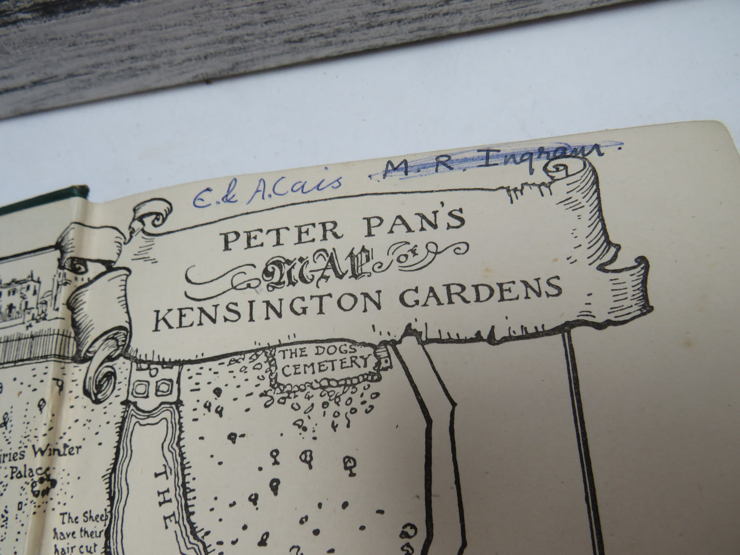 J.M. Barrie's Peter Pan In Kensington Gardens, retold by May Bryon for Little People with the Permission of the Author, 1942, Vintage Children's Book