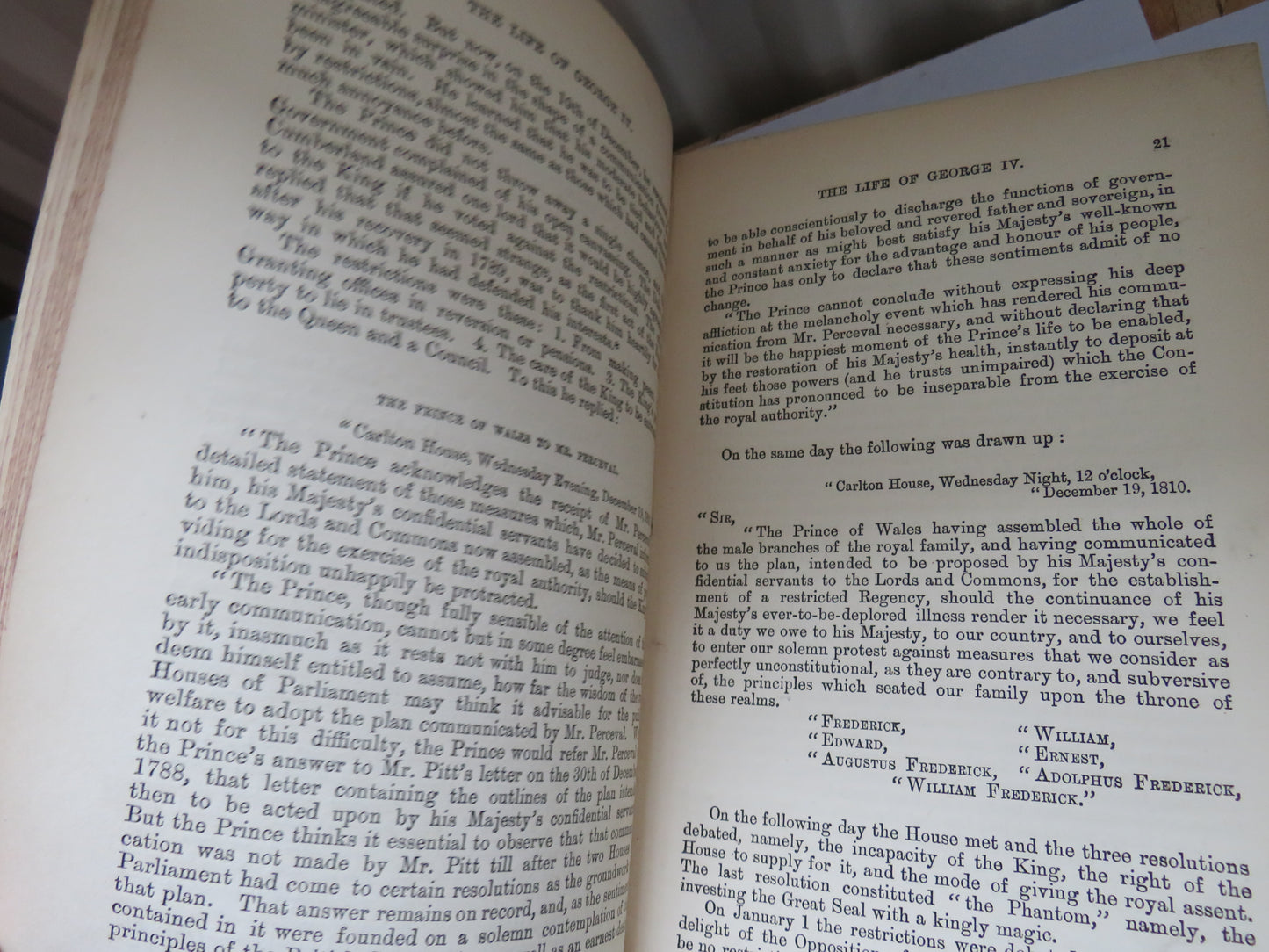 The Life of George The Fourth By Percy Fitzgerald Vol II 1881