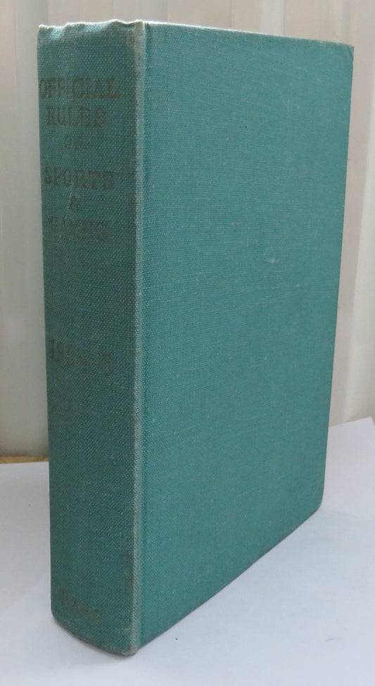 Official Rules of Sports & Games 1954-1955 Illustrations By H. Radcliffe Wilson 1954