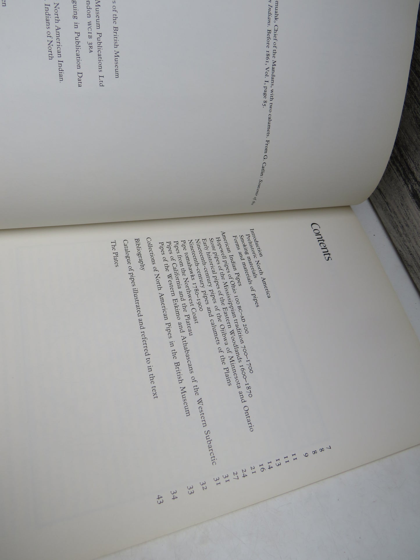 Smoking Pipes of the North American Indian by J.C.H. King, 1977