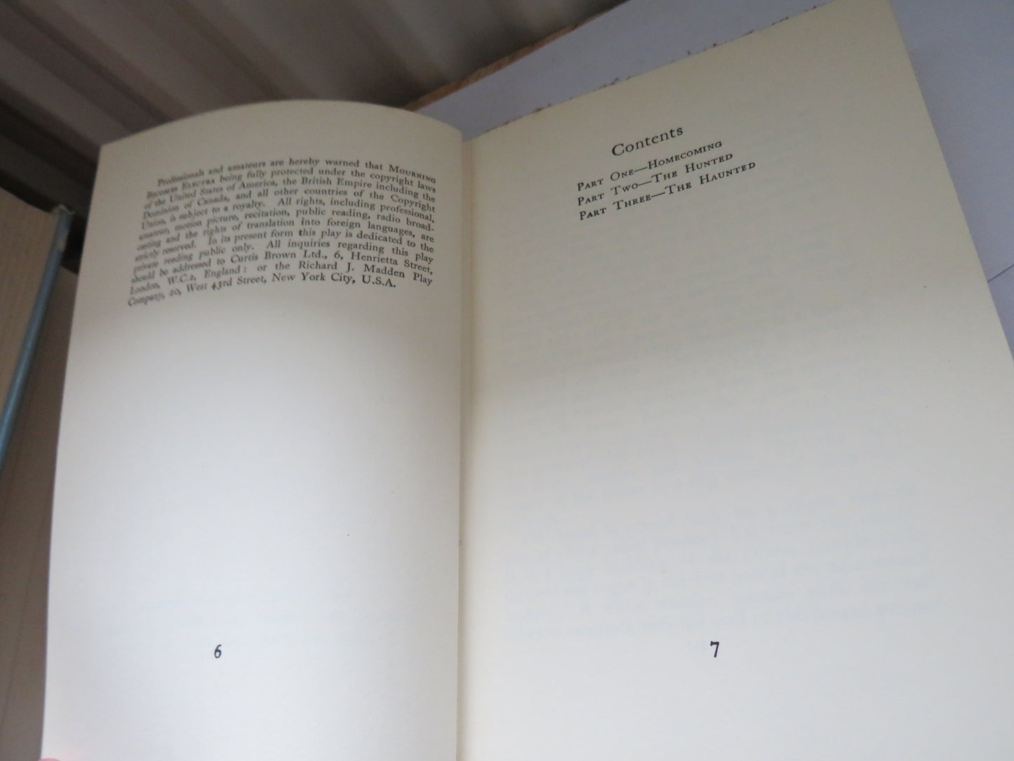Mourning Becomes Electra A Trilogy By Eugene O'Neill 1959