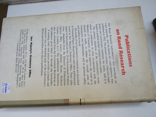 Concrete Roads Design and Construction 1956