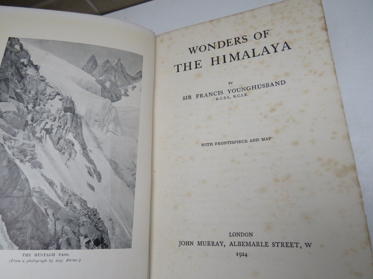 Wonders Of The Himalaya By Sir Francis Younghusband 1924