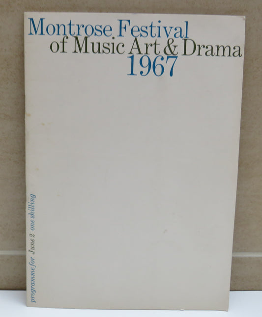 Montrose Festival of Music Art & Drama 1967