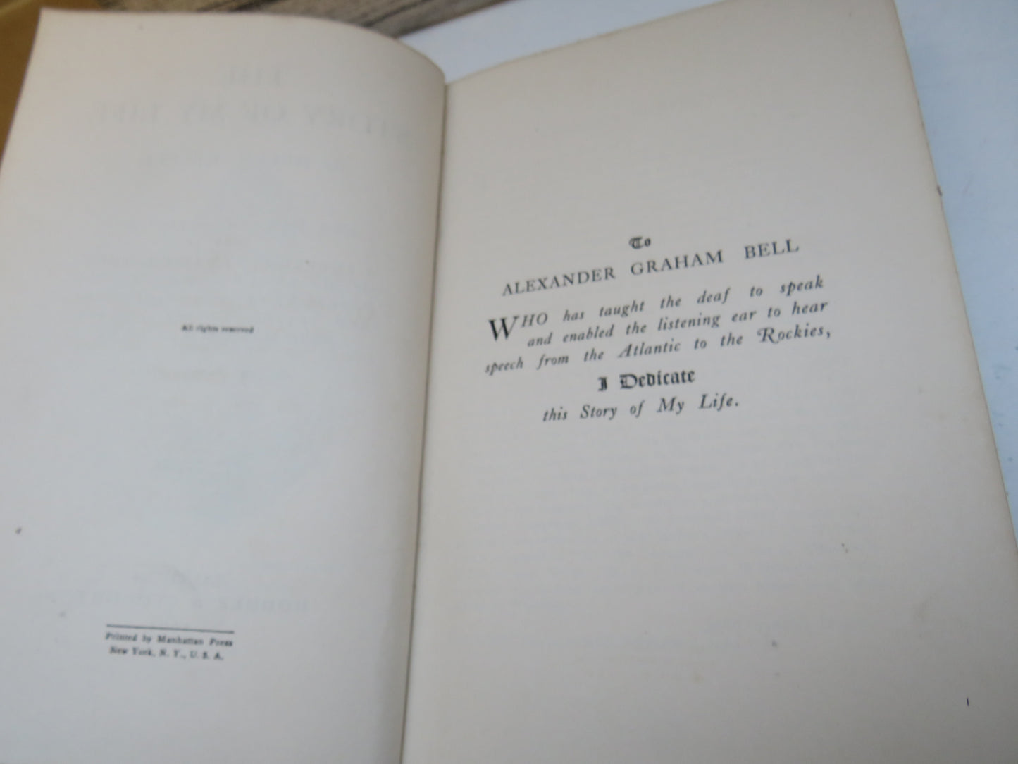 The Story of My Life By Helen Keller 1903 book image 5