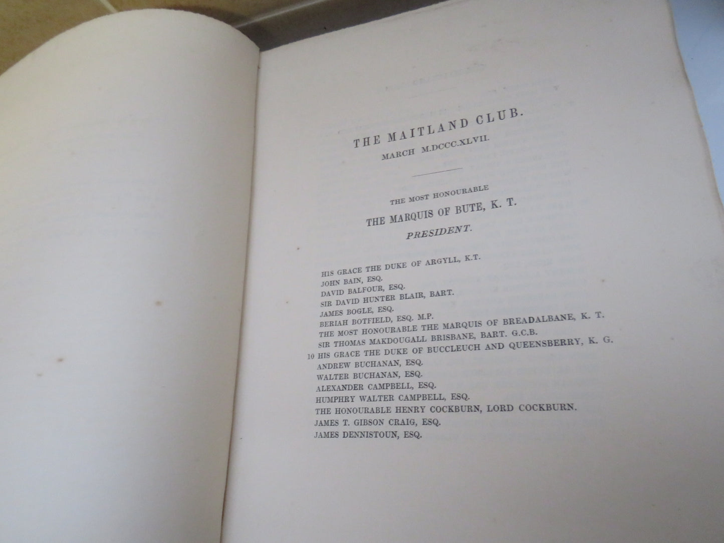 Miscellany of the Maitland Club Consisting of Original Papers and Other Documents illustrative of the History and Literature of Scotland, Volume 4, Part 1, 1847